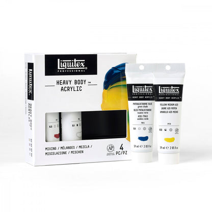 Estojo Tinta Acrílica Liquitex Heavy Body 59ml 04 Cores