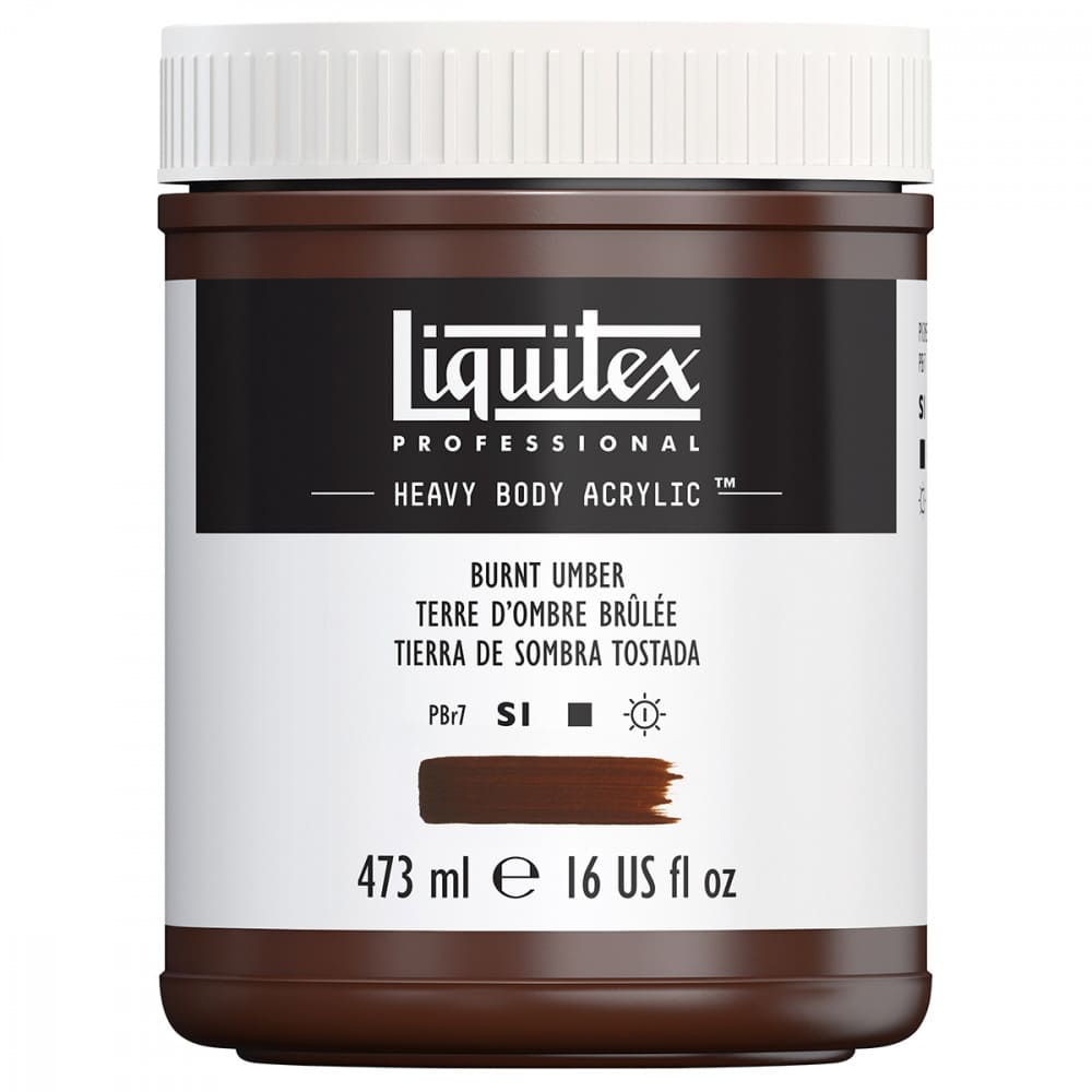 Tinta Acrílica Liquitex Heavy Body 128 Burnt Umber 473ml