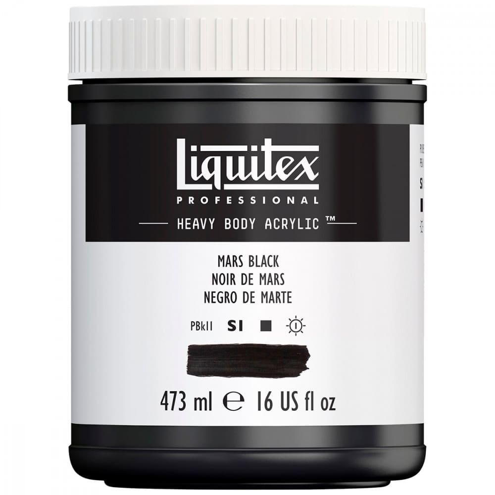 Tinta Acrílica Liquitex Heavy Body 276 Mars Black 473ml