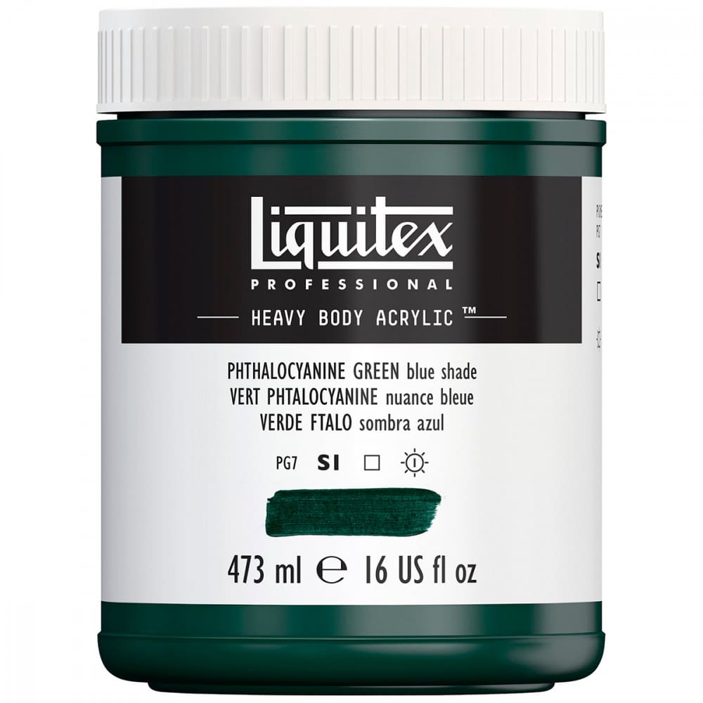 Tinta Acrílica Liquitex Heavy Body 317 Phthalo Green Blue 473ml