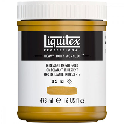 Tinta Acrílica Liquitex Heavy Body 234 Iridescent Gold 473ml