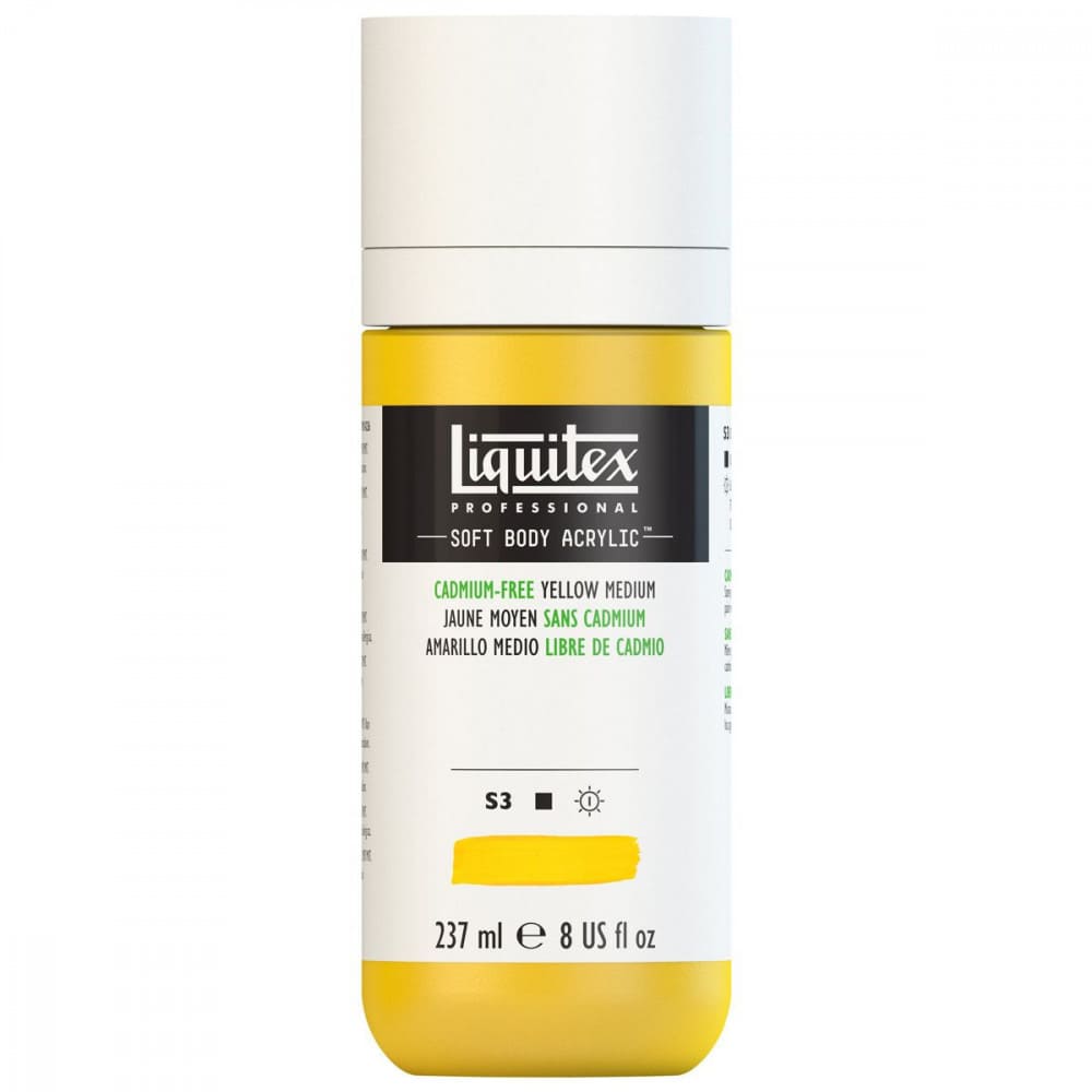 Tinta Acrílica Liquitex Soft Body 237ml S3 890 Cadmium Free Yellow Medium