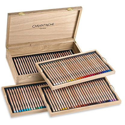 Lápis de Cor Caran d'Ache Luminance 100 Cores Caixa Madeira