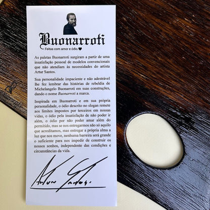 Paleta de Madeira para Pintura Cinzel Buonarroti
