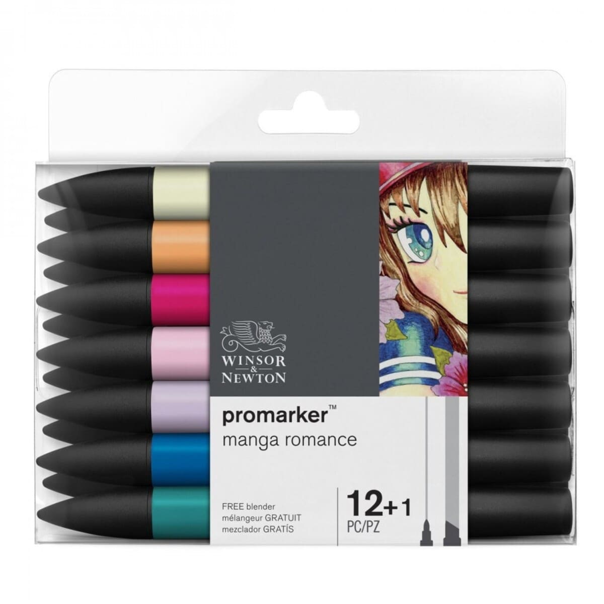 Marcador ProMarker 12 Tons Mangá Romance Winsor & Newton