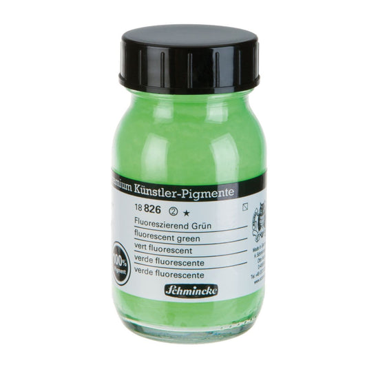 Pigmento em Pó Schmincke 100ml S2 826 Fluores Green