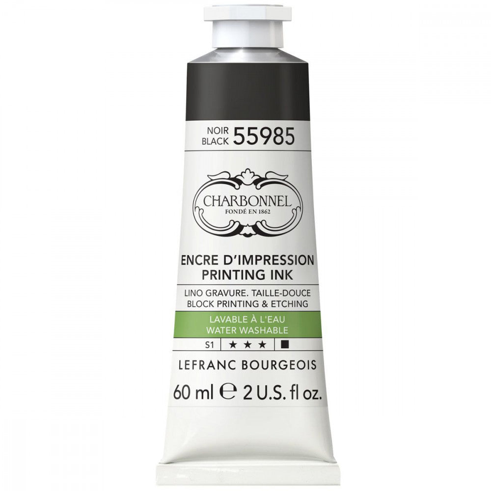 Tinta Para Gravura Aqua Wash Charbonnel 60ml S1 279 Black 55985