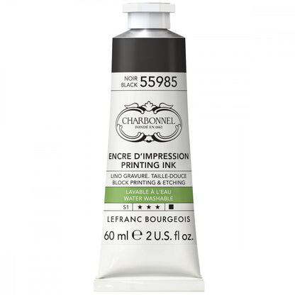 Tinta Para Gravura Aqua Wash Charbonnel 60ml S1 279 Black 55985