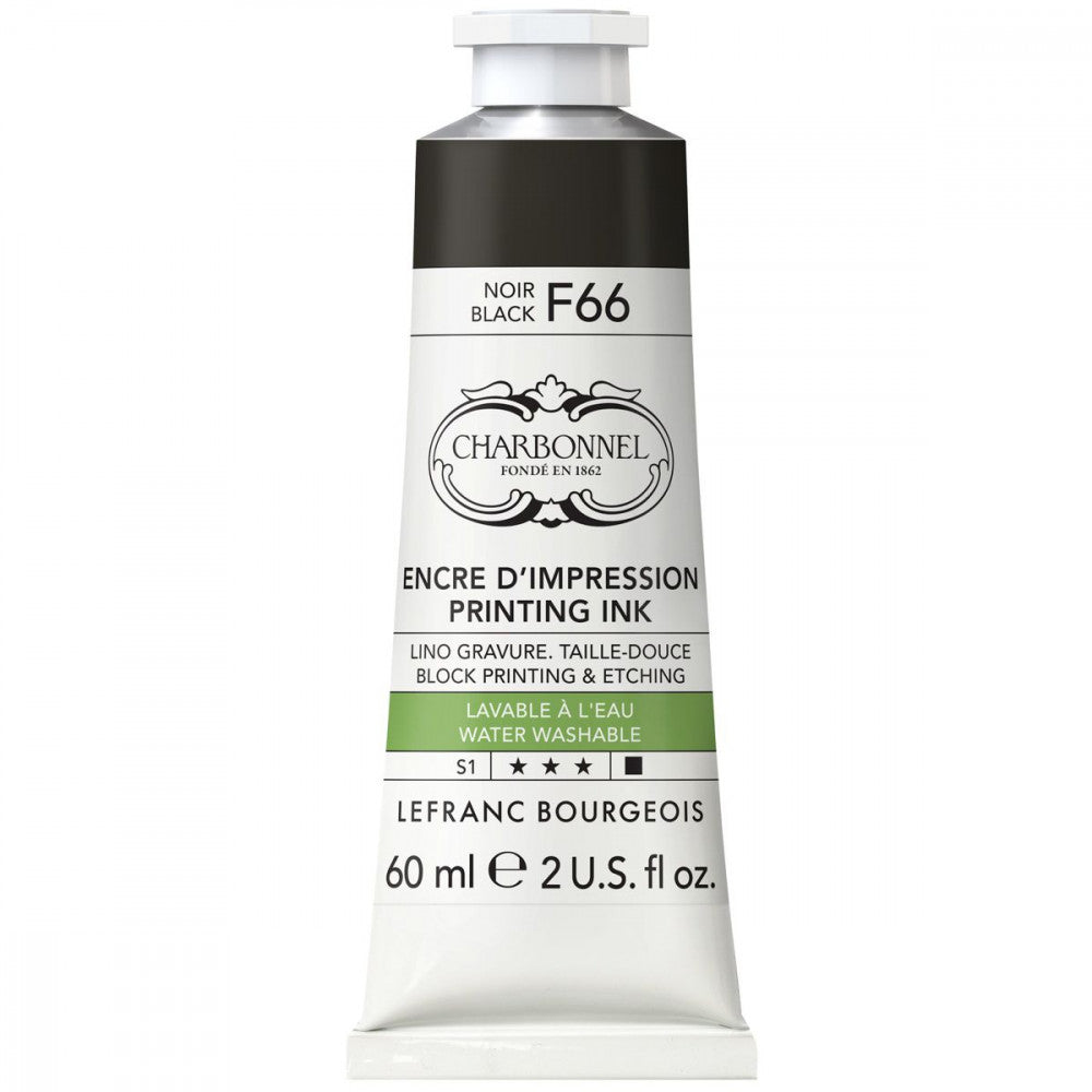 Tinta Para Gravura Aqua Wash Charbonnel 60ml S1 286 Black F66