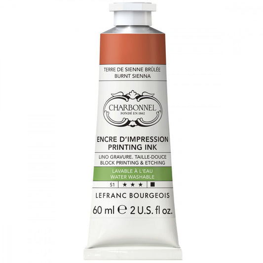 Tinta Para Gravura Aqua Wash Charbonnel 60ml S1 481 Burnt Sienna