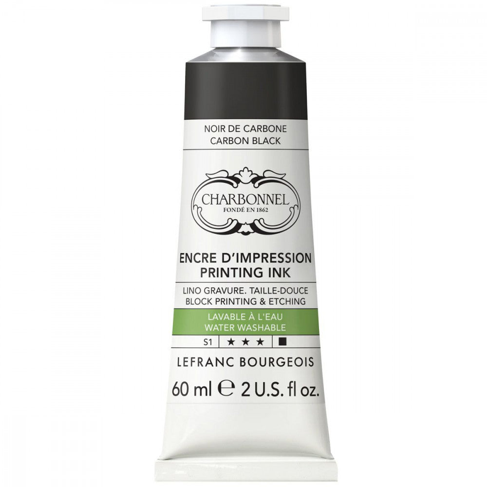 Tinta Para Gravura Aqua Wash Charbonnel 60ml S1 291 Carbone Black