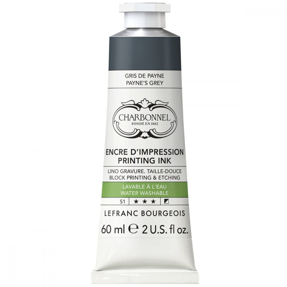 Tinta Para Gravura Aqua Wash Charbonnel 60ml S1 261 Paynes Gray