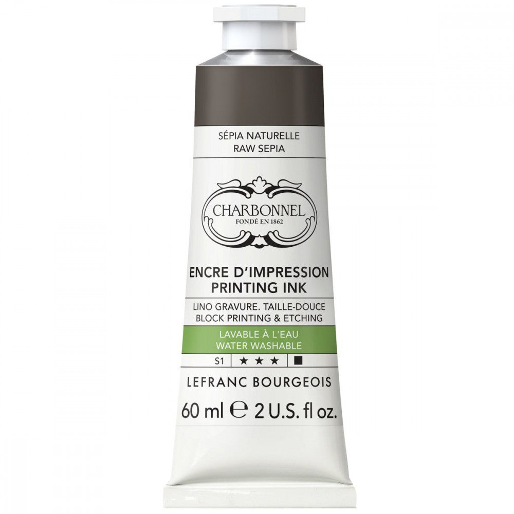Tinta Para Gravura Aqua Wash Charbonnel 60ml S1 125 Raw Sepia