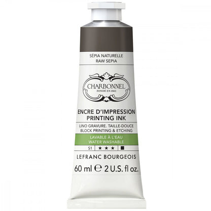 Tinta Para Gravura Aqua Wash Charbonnel 60ml S1 125 Raw Sepia