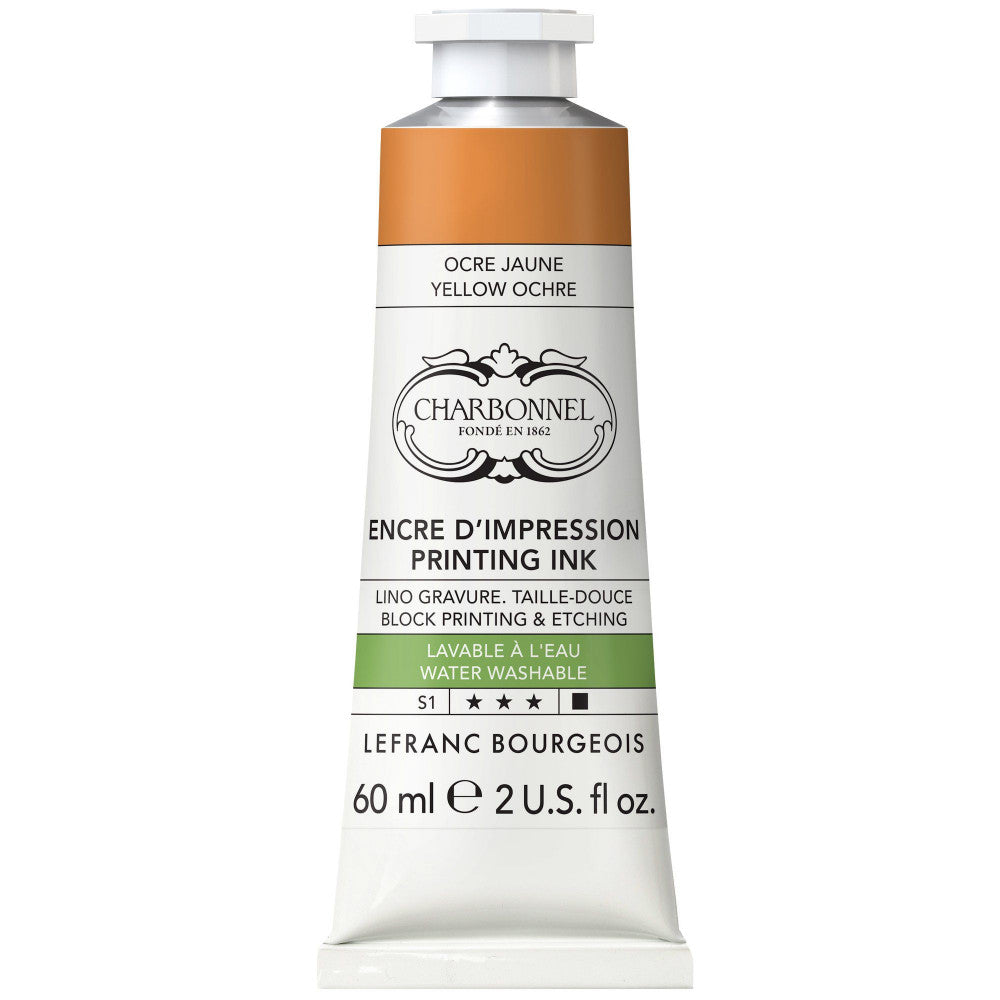 Tinta Para Gravura Aqua Wash Charbonnel 60ml S1 302 Yellow Ochre