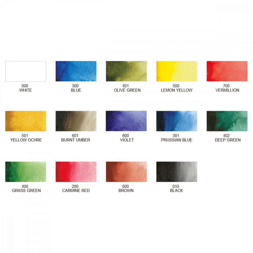 Aquarela Kuretake Gansai Tambi 14 Cores Transparent