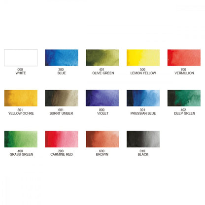 Aquarela Kuretake Gansai Tambi 14 Cores Transparent