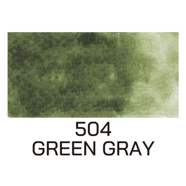 Aquarela Kuretake Gansai Tambi Green Gray 504