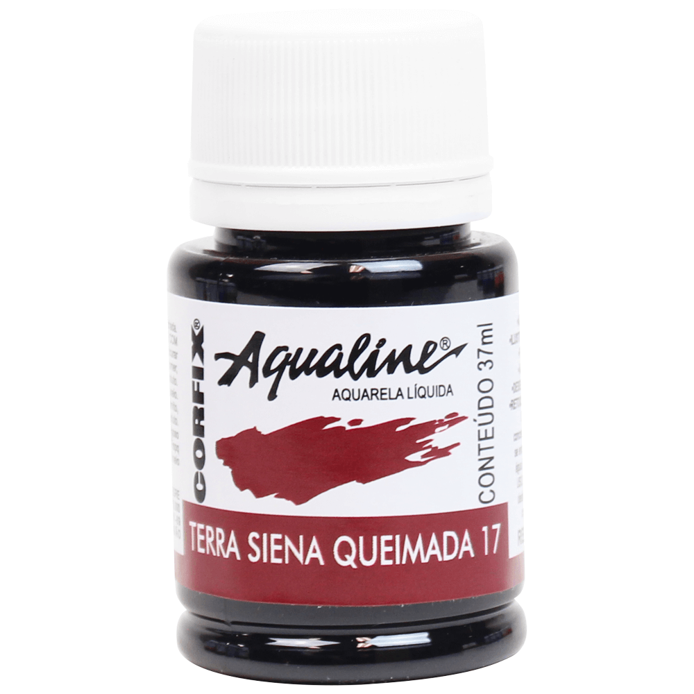 Aqualine Aquarela Líquida 17 Terra Siena Queimada 37ml Corfix