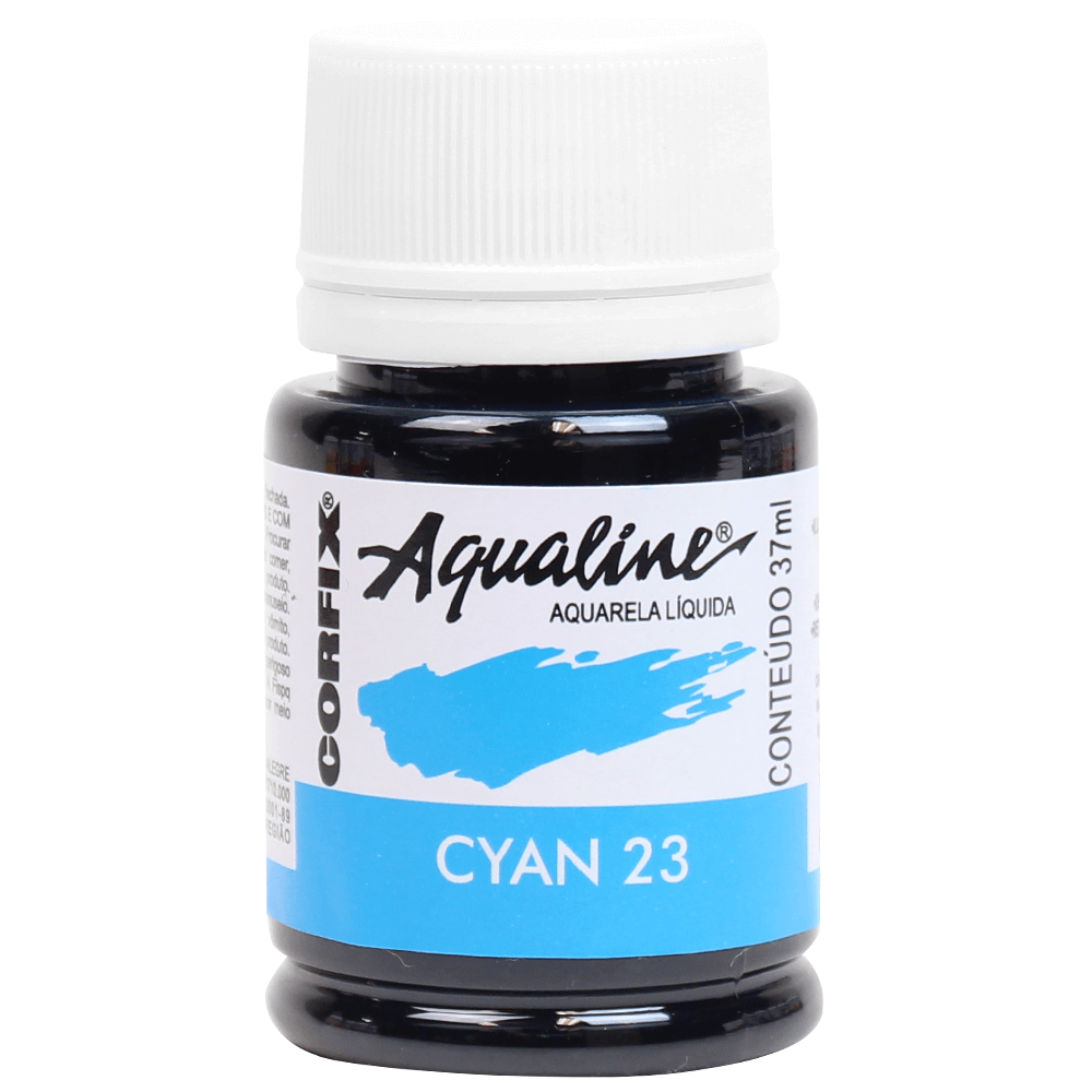 Aqualine Aquarela Líquida 23 Cyan 37ml Corfix