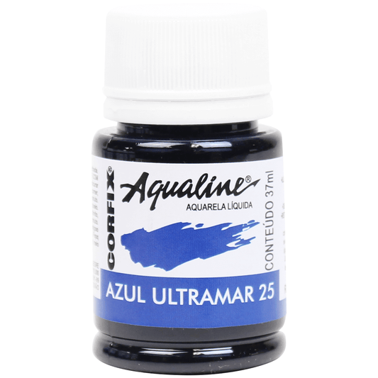 Aqualine Aquarela Líquida 25 Azul Ultramar 37ml Corfix