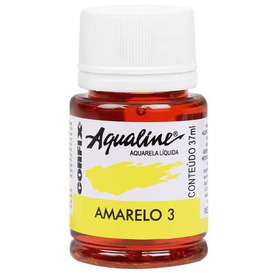 Aqualine Aquarela Líquida 03 Amarelo 37ml Corfix