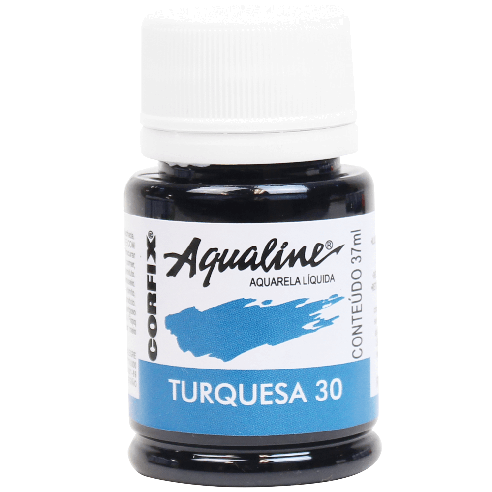 Aqualine Aquarela Líquida 30 Turquesa 37ml Corfix