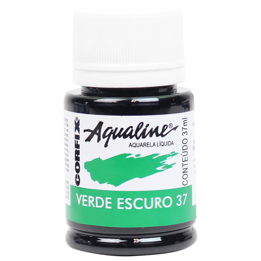 Aqualine Aquarela Líquida 37 Verde Escuro 37ml Corfix