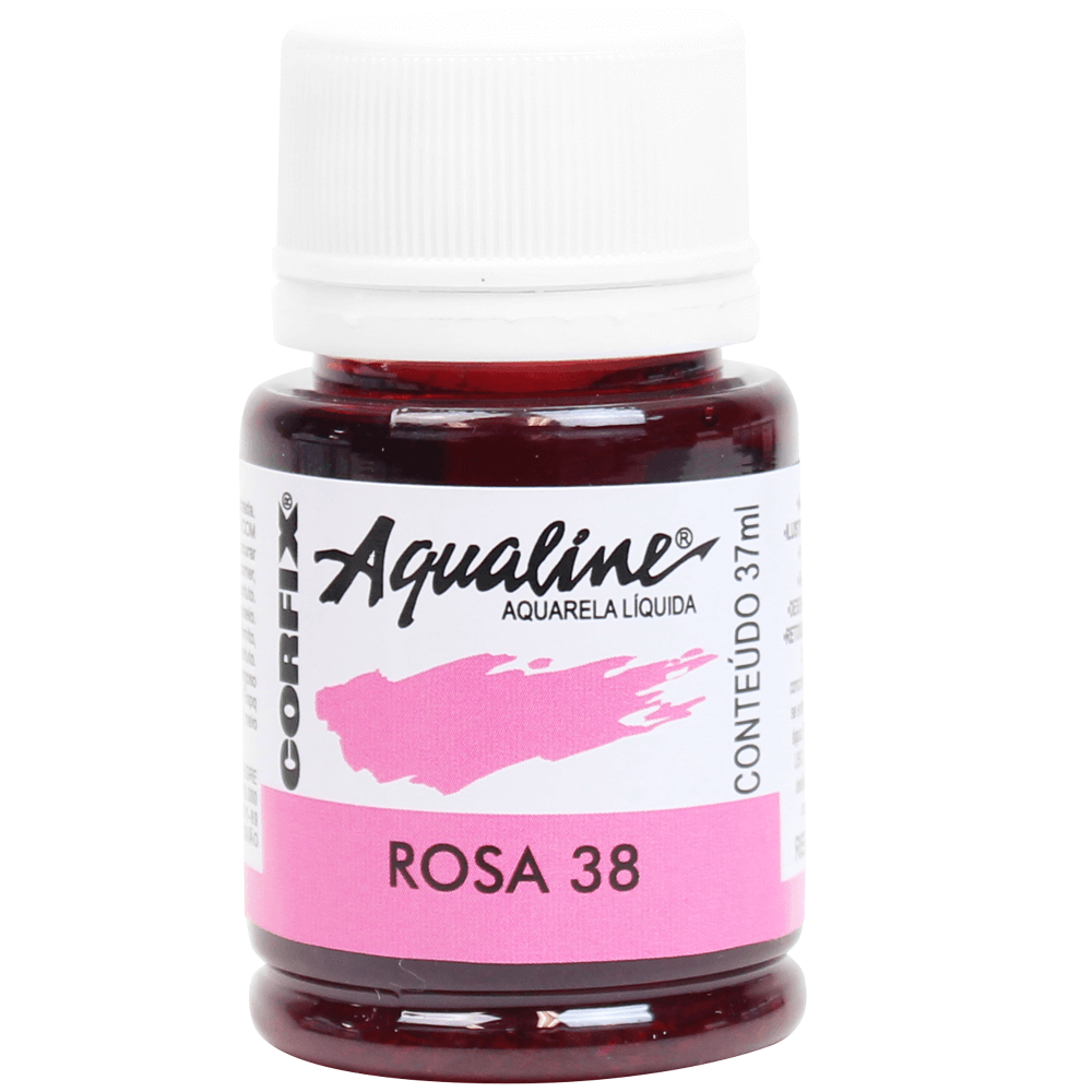 Aqualine Aquarela Líquida 38 Rosa 37ml Corfix