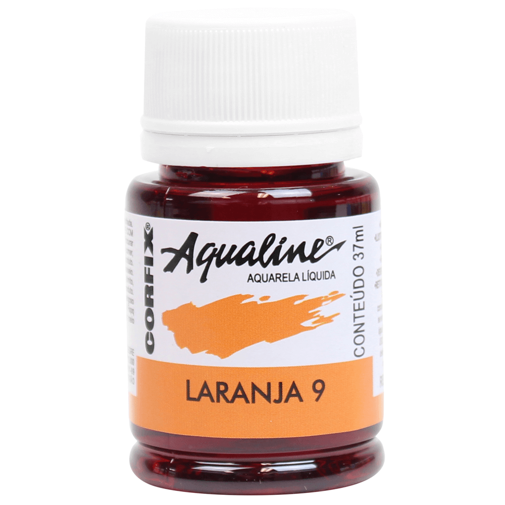 Aqualine Aquarela Líquida 09 Laranja 37ml Corfix