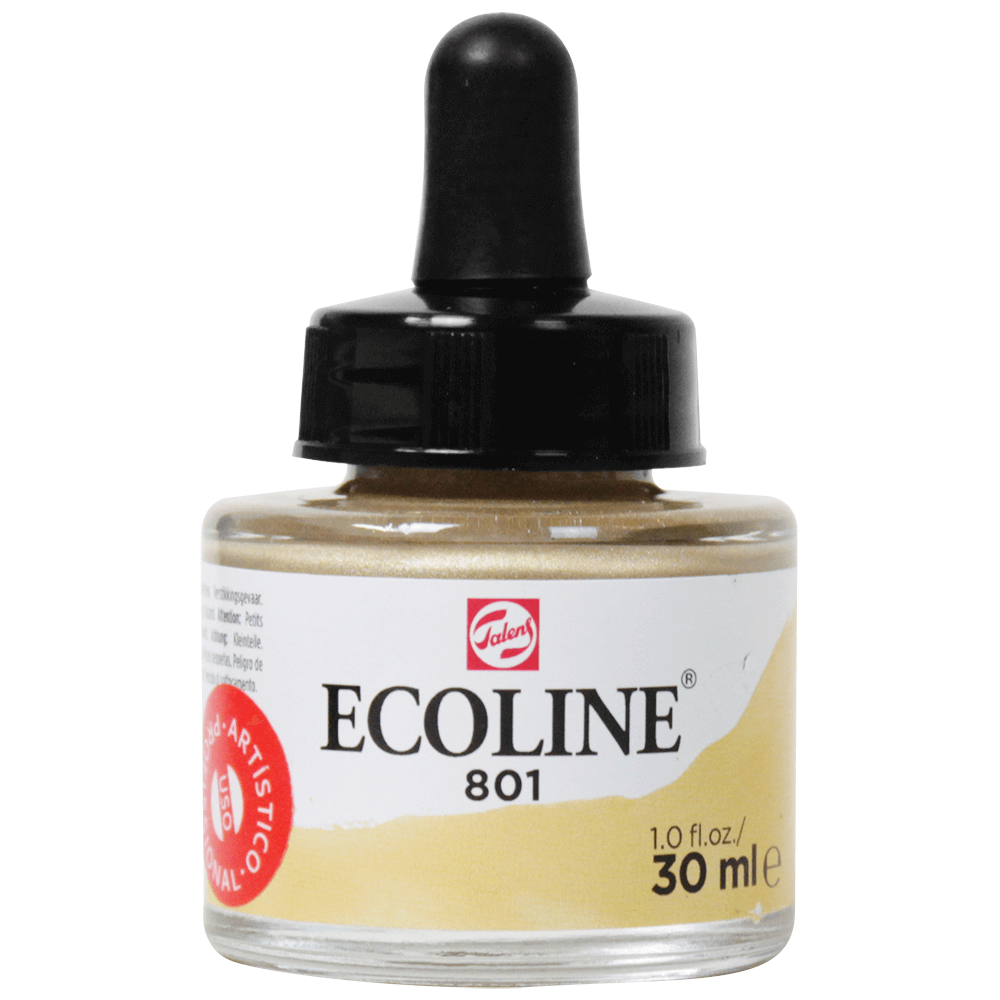 Aquarela Líquida Ecoline Talens 30ml 801 Gold