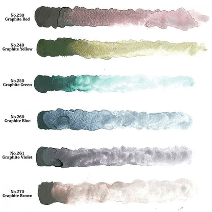 Aquarela Kuretake Gansai Tambi 06 Graphite Colors