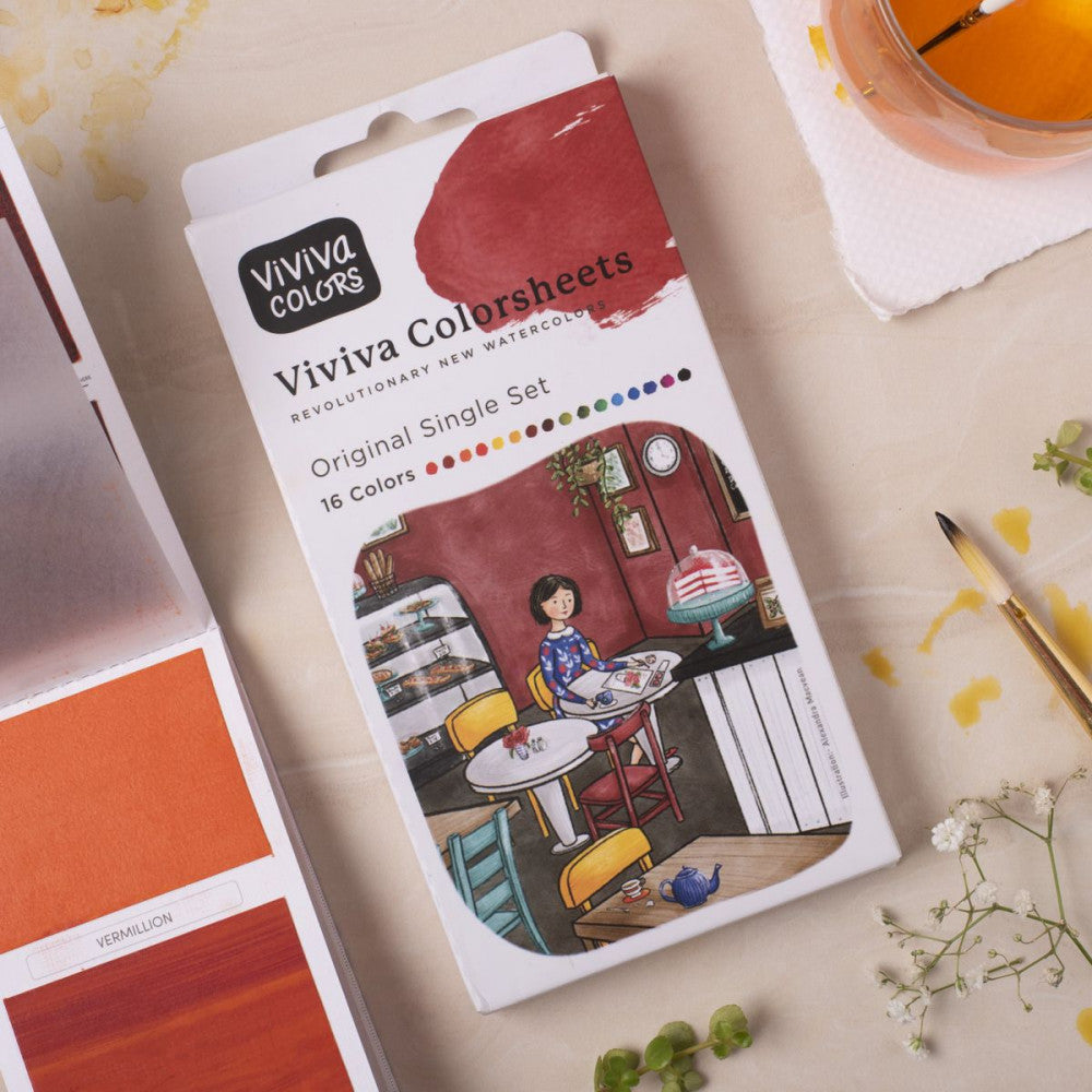 Aquarela Viviva Colorsheets Original 16 Peças