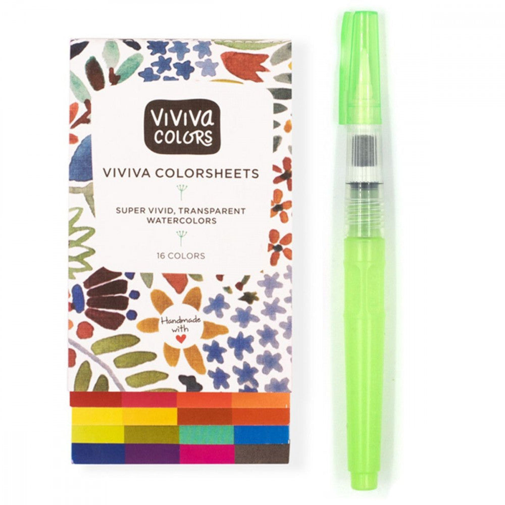 Aquarela Viviva Colorsheets Sketcher 16 Peça