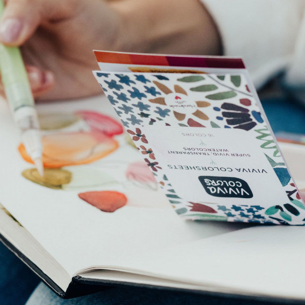 Aquarela Viviva Colorsheets Spring 16 Peças