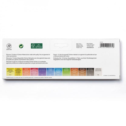 tinta aquarela winsor & newton cotman 12 cores