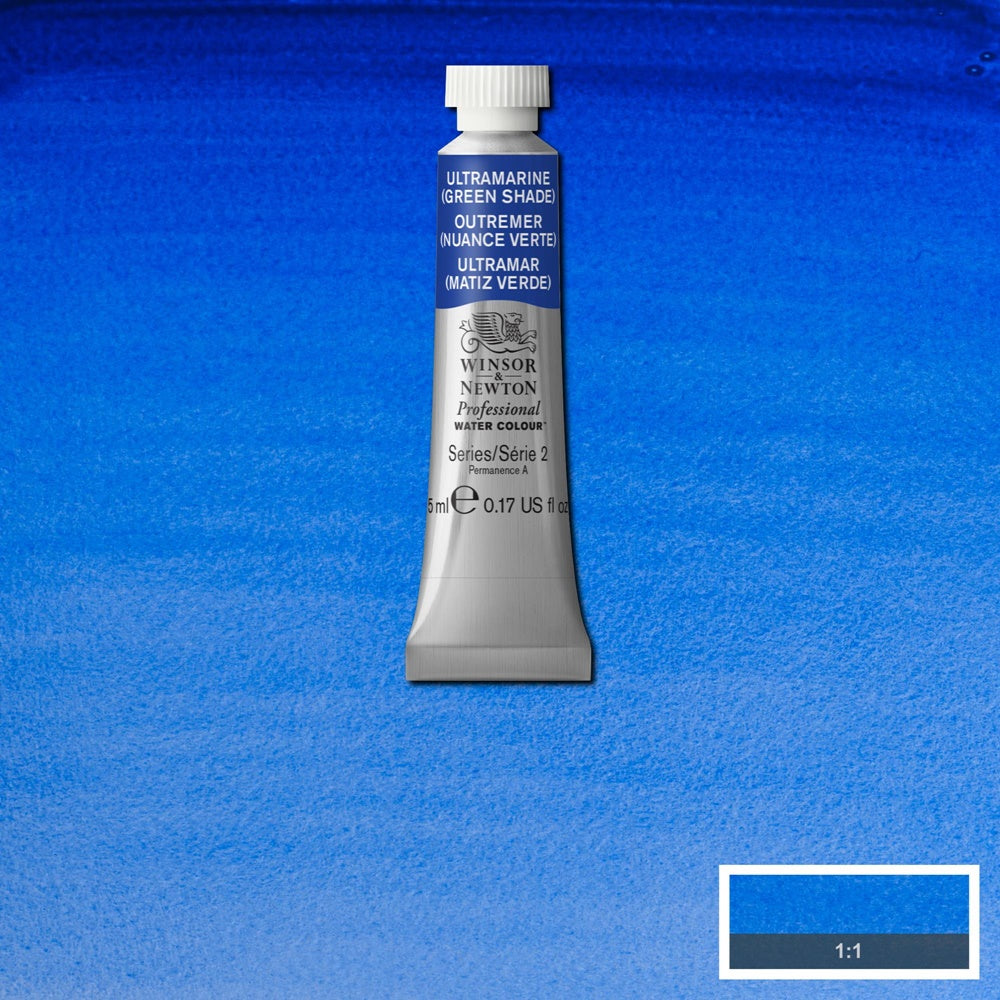 Tinta Aquarela Profissional Winsor & Newton Tubo 5ml S2 667Ultramarine (Green Shade)