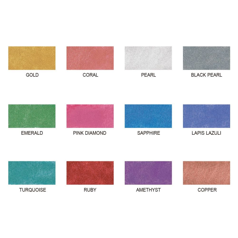 Aquarela Zig Kuretake Pearlescent Jewel 12 Cores