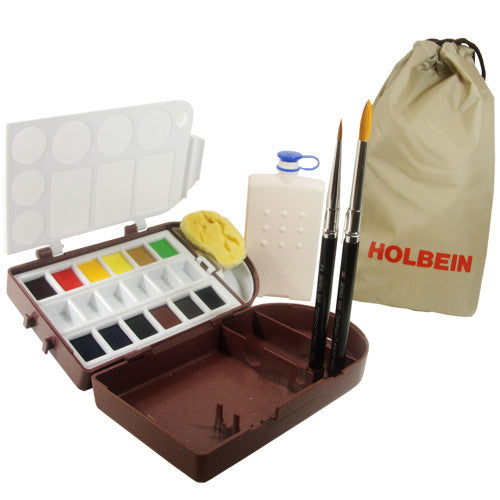 Aquarela Holbein em Pastilha Travel Kit II