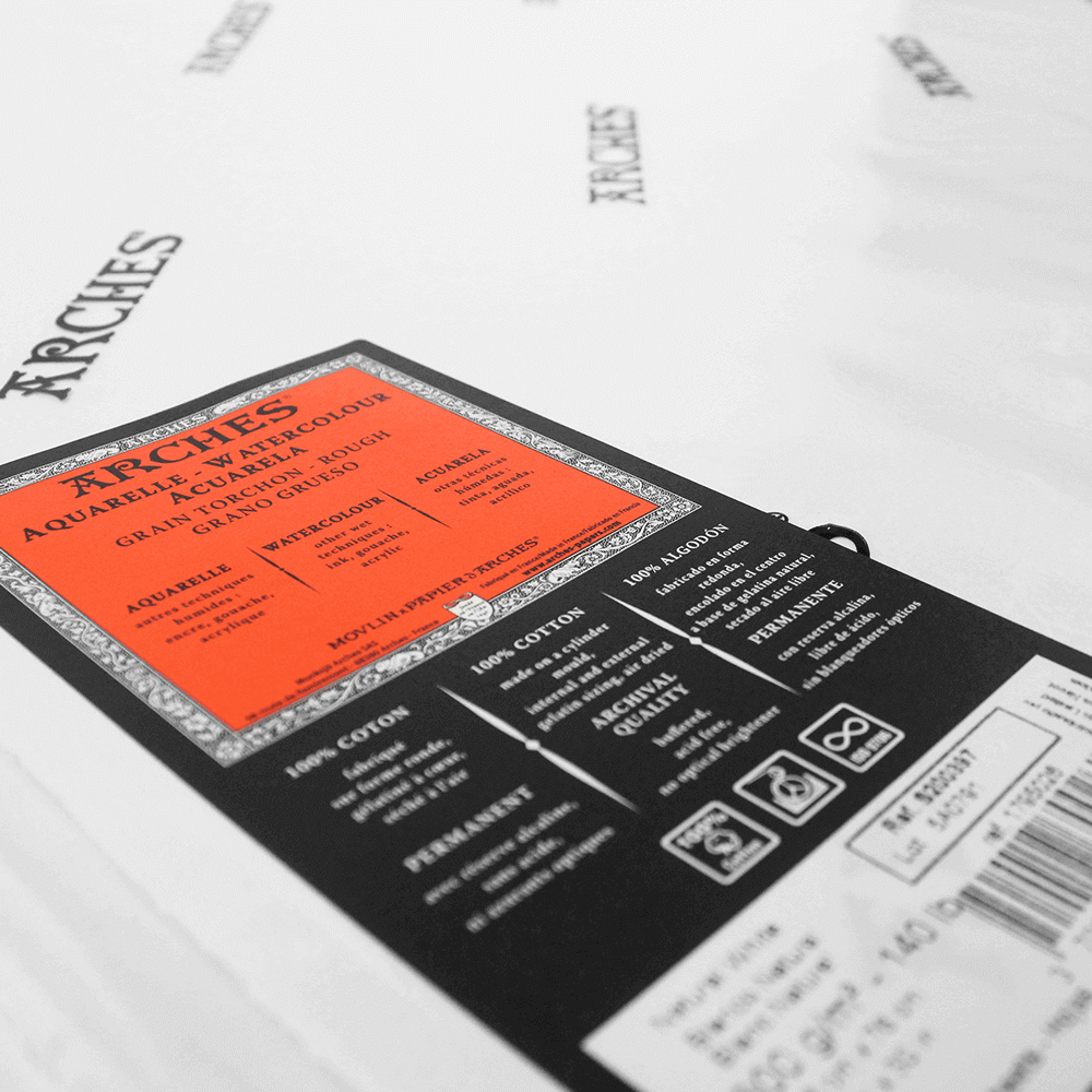 Papel para Aquarela Arches TT 56x76 300g/m²