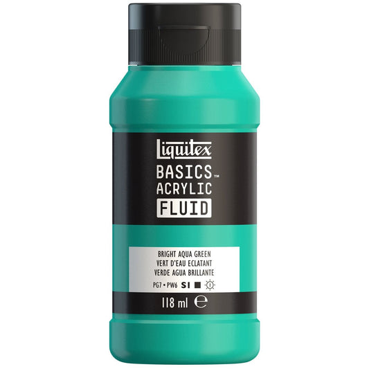 Tinta Acrílica Liquitex Basics Fluid 118ml Bright Aqua Green