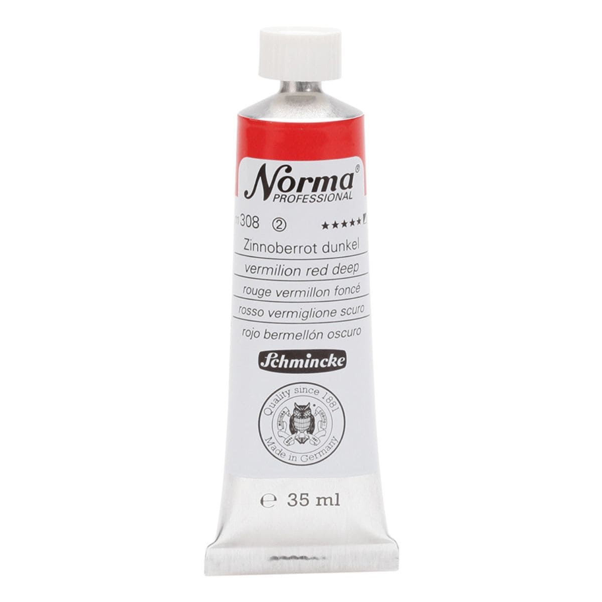 Tinta Óleo Schmincke Norma 35ml S2 308 Vermelion Red Deep