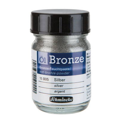 Pigmento Metálico Oil Bronze Schmincke 50ml Silver