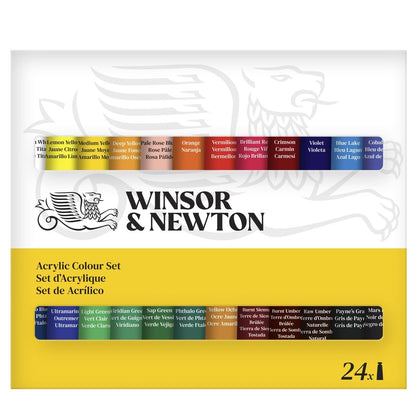 Estojo Tinta Acrílica Winsor & Newton Discover 10ml 24 Cores