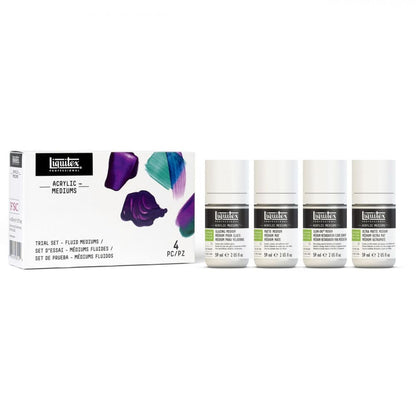 Conjunto Medium Acrílico Fluid Liquitex 4 Unidades