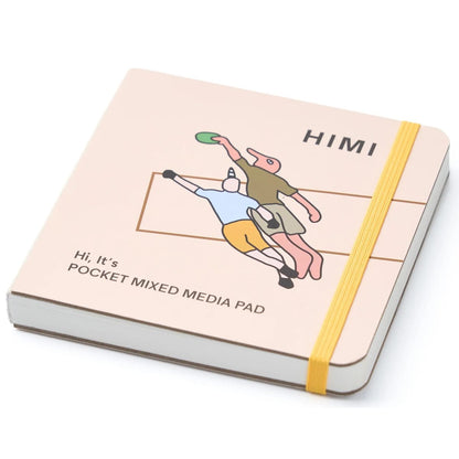 Bloco de Papel Mixed Media Himi 300g/m² 12x12cm 24 Folhas