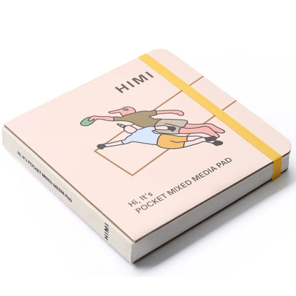 Bloco de Papel Mixed Media Himi 300g/m² 12x12cm 24 Folhas