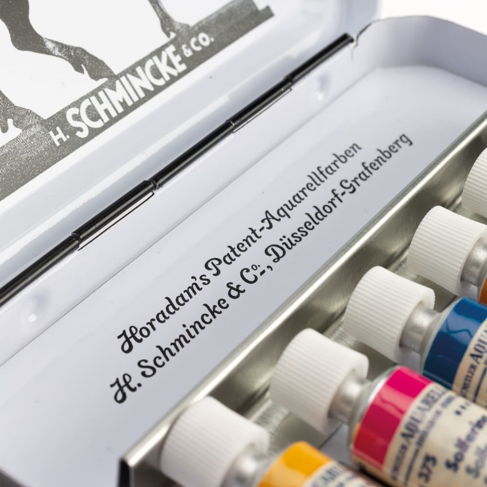 Tinta Aquarela Schmincke Horadam Bisnaga 06 Cores Retrô