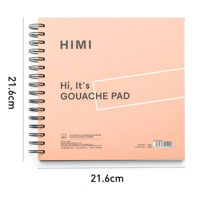 Bloco de Papel Para Guache Himi 160g/m² 21,6x21,6cm 50 Folhas