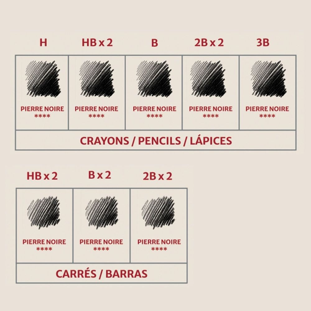Estojo De Desenho Conté à Paris Pierre Noire 15 Peças